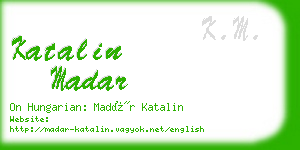 katalin madar business card